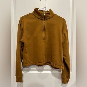 Girlfriend Collective 50/50 half zip sweatshirt